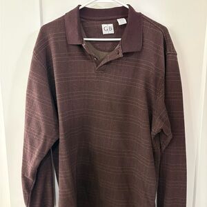 Men's Dark Brown Polo Shirt